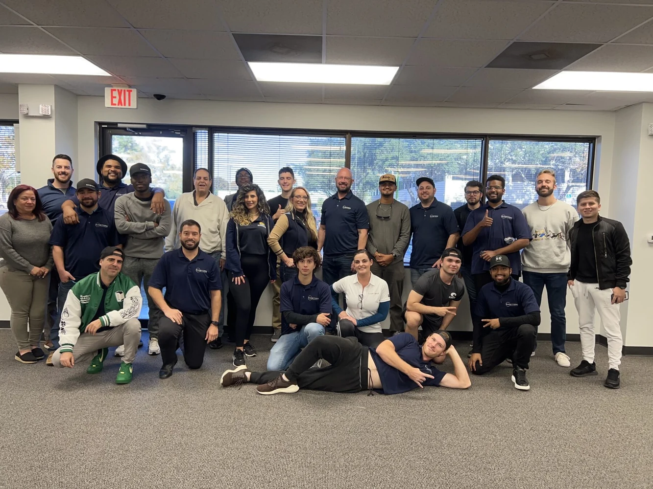 Members of the Sunstorm team together at the Orlando office